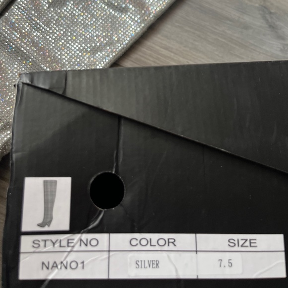 Silver Rhinestone Boots🤍 - Picture 3 of 5